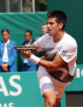 Novak Djokovic (Serbien) -  Tennis Herren Monte Carlo Open 2008, ATP Tour Einzelbild Monte Carlo Monaco Dynamik, Tennis Herren Monte Carlo Open 2008, ATP Tour Einzelbild Monte Carlo Monaco Dynamik,