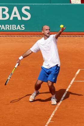 Ivan Ljubicic (Kroatien) -  Tennis Herren Monte Carlo Open 2008, ATP Tour Einzelbild Monte Carlo Monaco Dynamik, Tennis Herren Monte Carlo Open 2008, ATP Tour Einzelbild Monte Carlo Monaco Dynamik,