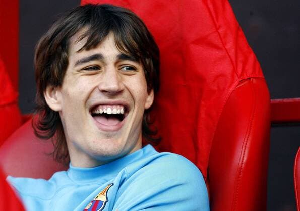 Bojan Krkic (FC Barcelona) gut gelaunt -  - NOxONLINExUSE Fußball EC 1 Herren Champions League 2007 2008, Barca, Training Porträt Manchester Freude, Fußball EC 1 Herren Champions League 2007 2008, Barca, Training Porträt Manchester Freude,