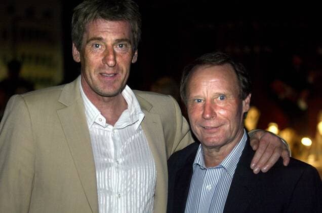Nationaltrainer Berti Vogts (re.) und Co Trainer Uli Stein (beide Aserbaidschan) anlässlich des Eagles Charity Golfcup 2008 Fußball Herren Eagles Charity Golfcup 2008, Golf Cup, soziales Engagement, Sozialengagement Gruppe Rust Fußball Herren Eagles Charity Golfcup 2008, Golf Cup, soziales Engagement, Sozialengagement Gruppe Rust