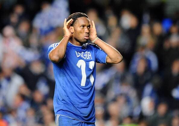 Didier Drogba (Chelsea) - Torjubel Fußball EC 1 Herren Champions League 2007 2008, Halbfinale, Chelsea FC London Einzelbild London Freude, Fußball EC 1 Herren Champions League 2007 2008, Halbfinale, Chelsea FC London Einzelbild London Freude,