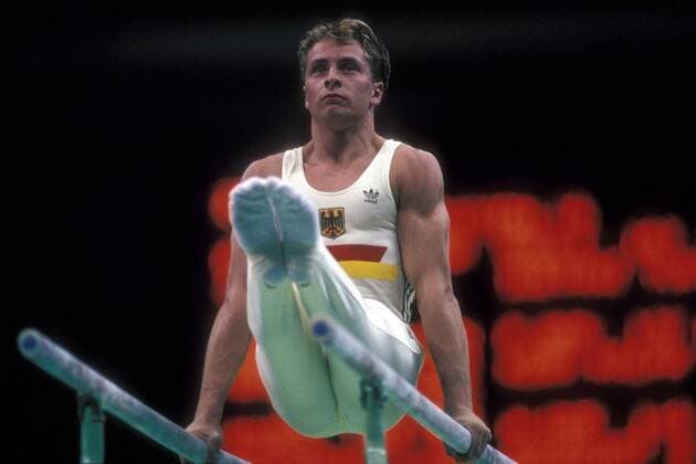 Ralph Kern (BR Deutschland) Turnen OS Sommer Herren Olympische Spiele Seoul 1988, Sommerspiele, Einzelbild Aufnahmedatum geschätzt Seoul Turnen OS Sommer Herren Olympische Spiele Seoul 1988, Sommerspiele, Einzelbild Aufnahmedatum geschätzt Seoul