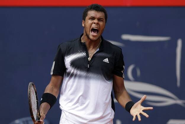Jo Wilfried Tsonga (Frankreich) Tennis Herren Masters Series Hamburg 2008, ATP Tour, Vdig Einzelbild Am Hamburger Rothenbaum Hamburg Enttäuschung, Verzweiflung, Wut, Tennis Herren Masters Series Hamburg 2008, ATP Tour, Vdig Einzelbild Am Hamburger Rothenbaum Hamburg Enttäuschung, Verzweiflung, Wut,