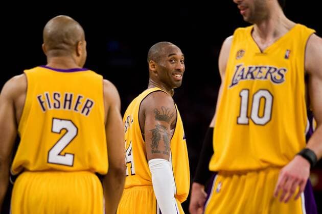 Kobe Bryant (Los Angeles Lakers) gut gelaunt - (Icon91019007) Basketball Herren NBA 2007 2008, Los Angeles Lakers Gruppe Playoffs, Playoff, Play Offs, Off Los Angeles, LA, L A Basketball Herren NBA 2007 2008, Los Angeles Lakers Gruppe Playoffs, Playoff, Play Offs, Off Los Angeles, LA, L A EDITORIAL USE ONLY