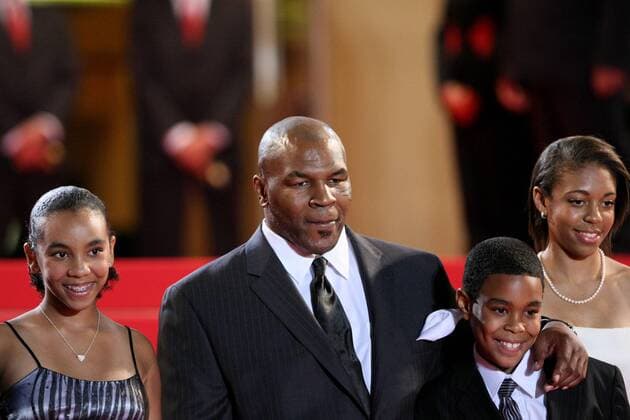 Mike Tyson (USA) mit seinen Kindern Mikey, Rayna und Gena -  Boxen Herren 61. Internationale Filmfestspiele 2008, Internationales Filmfestival, Festival, Filmfest Gruppe Cannes Freude, Boxen Herren 61. Internationale Filmfestspiele 2008, Internationales Filmfestival, Festival, Filmfest Gruppe Cannes Freude,