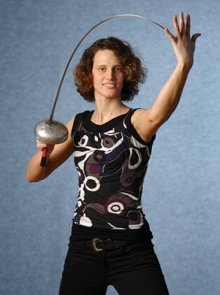 Lena Schöneborn (Deutschland) Moderner Fünfkampf Damen Fotoshooting 2008, Fechten Fechtsport Einzelbild Berlin Moderner Fünfkampf Damen Fotoshooting 2008, Fechten Fechtsport Einzelbild Berlin
