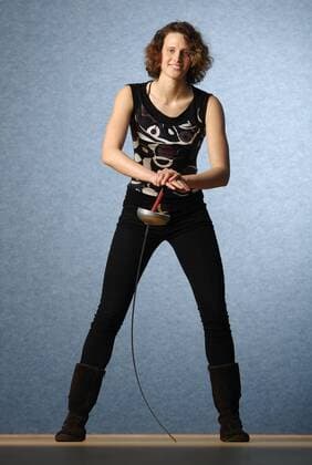 Lena Schöneborn (Deutschland) Moderner Fünfkampf Damen Fotoshooting 2008, Fechten Fechtsport Einzelbild Berlin Moderner Fünfkampf Damen Fotoshooting 2008, Fechten Fechtsport Einzelbild Berlin