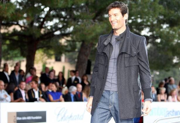 Mark Webber (Australien Red Bull) tritt bei der Amber Lounge Fashion Show zugunsten von Elton Johns Aids-Stiftung 2008 auf - Motorsport Grand Prix Herren Großer Preis von Monaco 2008, Formel 1 Weltmeisterschaft, F1, F, GP, WM, Einzelbild o0 Model Dressman Monte Carlo Freude, Begeisterung, Motorsport Grand Prix Herren Großer Preis von Monaco 2008, Formel 1 Weltmeisterschaft, F1, F, GP, WM, Einzelbild o0 Model Dressman Monte Carlo Freude, Begeisterung,