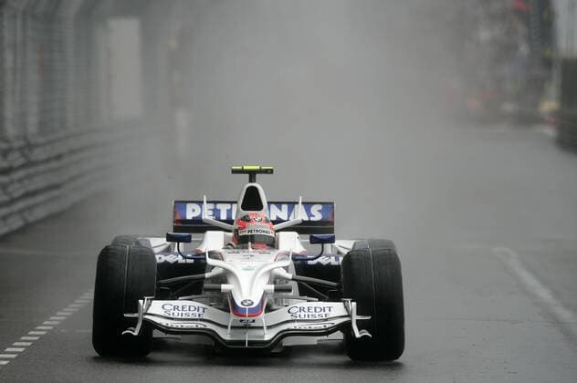 Robert Kubica (Polen BMW Sauber) in seinem Boliden Motorsport Grand Prix Herren Großer Preis von Monaco 2008, Formel 1 Weltmeisterschaft, F1, F, GP, WM Einzelbild Monte Carlo