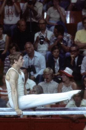 Nikolai Andrianov (Sowjetunion) Turnen OS Sommer Herren Olympische Spiele 1976 Montreal, Sommerspiele, Kunstturnen, Geräteturnen Einzelbild Aufnahmedatum geschätzt Montreal