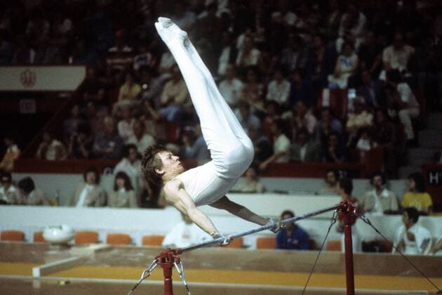 Nikolai Andrianov (Sowjetunion) Turnen OS Sommer Herren Olympische Spiele 1976 Montreal, Sommerspiele, Kunstturnen, Geräteturnen Einzelbild Aufnahmedatum geschätzt Montreal