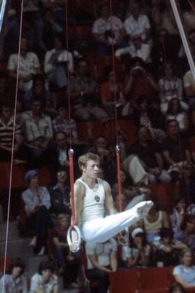 Nikolai Andrianov (Sowjetunion) Turnen OS Sommer Herren Olympische Spiele 1976 Montreal, Sommerspiele, Kunstturnen, Geräteturnen Einzelbild Aufnahmedatum geschätzt Montreal