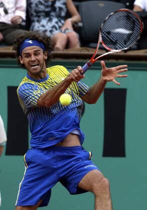 Gustavo Kuerten (Brasilien) Tennis Herren French Open 2008, ATP Tour, Grand Slam Einzelbild Roland Garros Paris