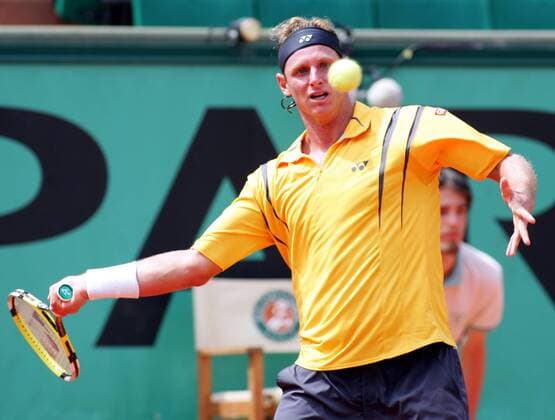 David Nalbandian (Argentinien) Tennis Herren French Open 2008, ATP Tour, Grand Slam, Roland Garros Einzelbild Paris Dynamik,