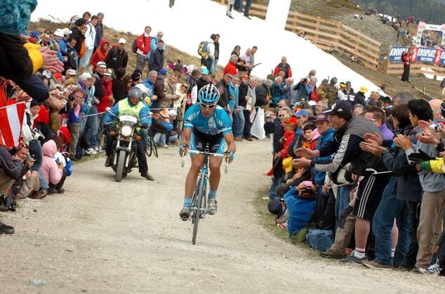 Erik Zabel (Deutschland Milram) - Bergzeitfahren -  Radsport Herren Giro d Italia 2008, dItalia, Straßenradsport, Straße, Rad, Einzelzeitfahren, Zeitfahren Einzelbild Etappe 16: Bergzeitfahren San Vigilio de Marebbe - Plan de Corones