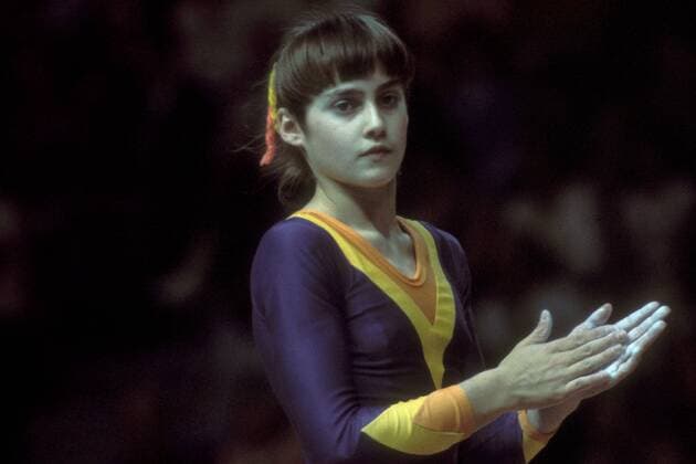 Nadia Comaneci (Rumänien) Turnen OS Sommer Damen Olympische Spiele 1976, Sommerspiele, Geräteturnen Kunstturnen Nationaltrikot Einzelbild Montreal