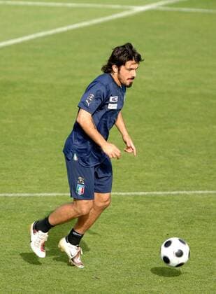 Gennaro Gattuso (Italien) - Fußball EM Herren Vorschau Euro 2008, Nationalteam, Training Einzelbild Florenz Dynamik,