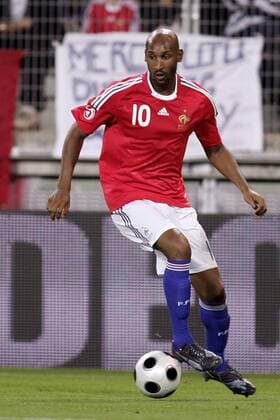 Nicolas Anelka (Frankreich) -  (pan26132) Fußball Länderspiel Herren Freundschaftsspiel 2008, Test, Testspiel, Nationalteam, Nationaltrikot Einzelbild Paris Dynamik,