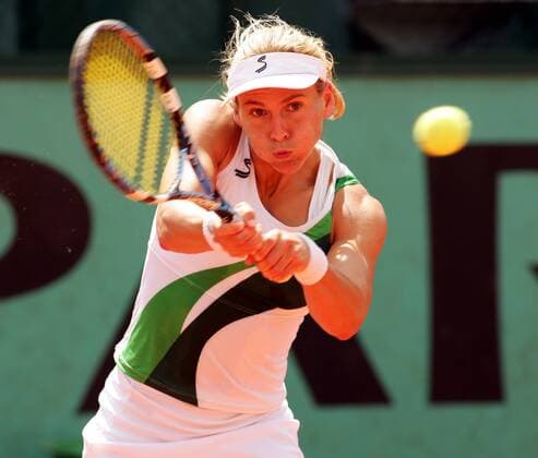 Sybille Bammer (Österreich) Tennis Damen French Open 2008, WTA Tour, Grand Slam, Vdig Einzelbild Roland Garros Paris