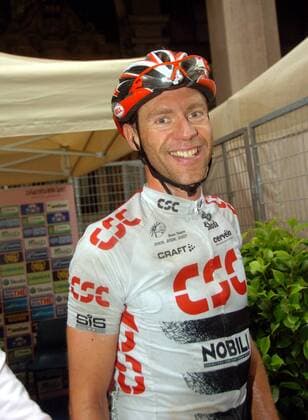 Jens Voigt (Deutschland CSC) hat gut lachen -  Radsport Herren Giro d Italia 2008, dItalia, Straßenradsport, Straße, Rad, Einzelbild 18. Etappe: Mendrisio - Varese Freude, Radsport Herren Giro d Italia 2008, dItalia, Straßenradsport, Straße, Rad, Einzelbild 18. Etappe: Mendrisio - Varese Freude,