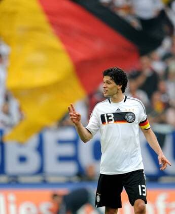 Michael Ballack (Deutschland) Fußball Länderspiel Herren Freundschaftsspiel 2008, Testspiel, Test, Nationalmannschaft, Nationaltrikot, Einzelbild Gelsenkirchen
