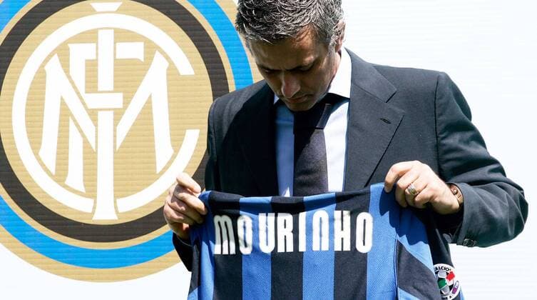 Trainer Jose Mourinho ist neuer Trainer von Inter Mailand -  Fußball Herren Serie A 2008 2009, 1. Italienische Liga, FC Internazionale Mailand, Pressekonferenz, Pressetermin Einzelbild Mailand