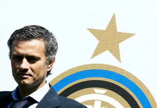 Trainer Jose Mourinho ist neuer Trainer von Inter Mailand -  Fußball Herren Serie A 2008 2009, 1. Italienische Liga, FC Internazionale Mailand, Pressekonferenz, Pressetermin Einzelbild Mailand