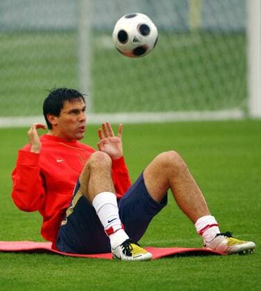 Jerko Leko (Kroatien) -  Fußball EM Herren Vorschau Euro 2008, Nationalteam, Training Einzelbild Oberwart Dynamik, Fußball EM Herren Vorschau Euro 2008, Nationalteam, Training Einzelbild Oberwart Dynamik,