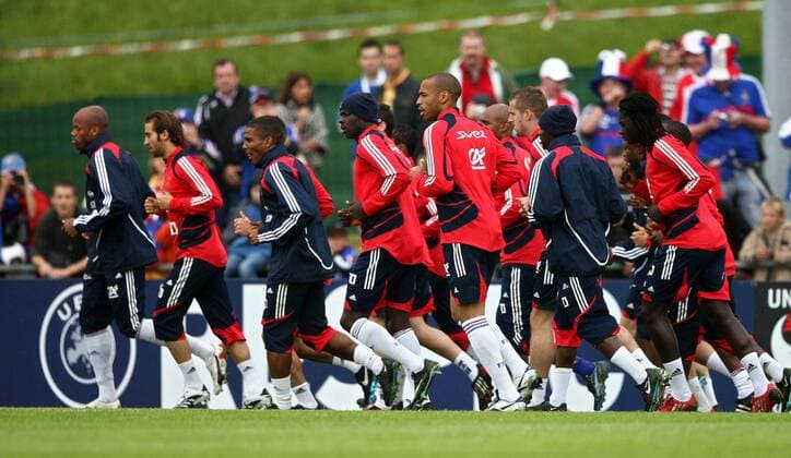 Training Frankreich -  Fußball EM Herren Vorschau EURO 2008, Nationalmannschaft, Training Totale Clairefontaine Fußball EM Herren Vorschau EURO 2008, Nationalmannschaft, Training Totale Clairefontaine