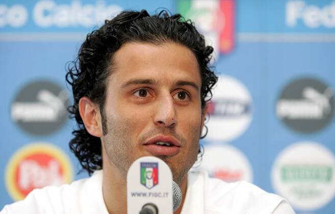 Fabio Grosso (Italien) - Pressekonferenz -  Fußball EM Herren Vorschau Euro 2008, Nationalteam, Pressekonferenz, Pressetermin, Vdig Porträt Oberwaltersdorf