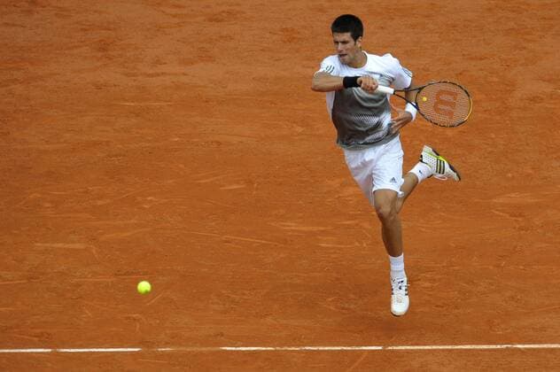Novak Djokovic (Serbien) -  (pan26294) Tennis Herren French Open 2008, Grand Slam, ATP Tour Einzelbild Roland Garros Paris Dynamik,