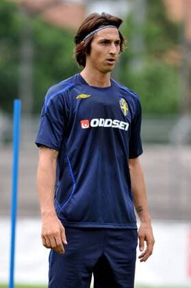 Zlatan Ibrahimovic (Schweden) -  Fußball EM Herren Vorschau Euro 2008, Nationalteam, Training, Vdig Einzelbild Lugano