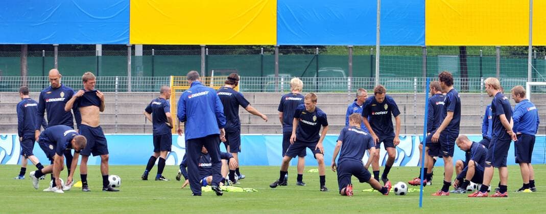 Training Schweden -  Fußball EM Herren Vorschau Euro 2008, Nationalteam, Training, Vdig Totale Lugano