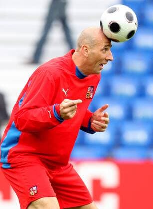 Jan Koller (Tschechien) -  Fußball EM Herren Vorschau Euro 2008, Nationalteam, Training, Vdig Einzelbild Basel