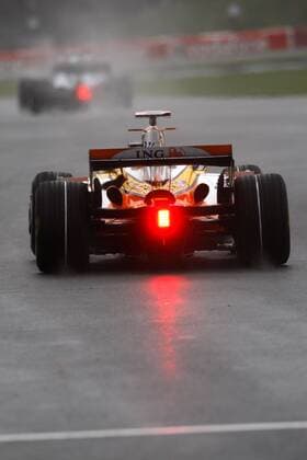 Rücklicht von Fernando Alonso (Spanien Renault) Motorsport Grand Prix Herren Großer Preis von Kanada 2008, Formel 1 Weltmeisterschaft, F1, F, GP, WM, 1. Training Einzelbild Montreal