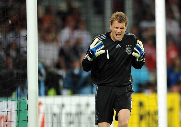 Torwart Jens Lehmann (Deutschland) wütend - Fußball Länderspiel Herren EURO 2008, EM, Nationalteam, Nationaltrikot Einzelbild Klagenfurt Fußball Länderspiel Herren EURO 2008, EM, Nationalteam, Nationaltrikot Einzelbild Klagenfurt