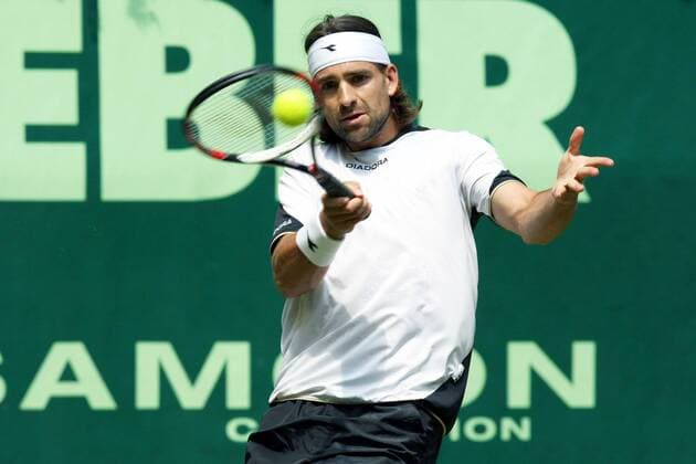 Nicolas Kiefer (Deutschland) Tennis Herren Gerry Weber Open 2008, ATP Tour Einzelbild Halle Westfalen Dynamik, Tennis Herren Gerry Weber Open 2008, ATP Tour Einzelbild Halle Westfalen Dynamik,