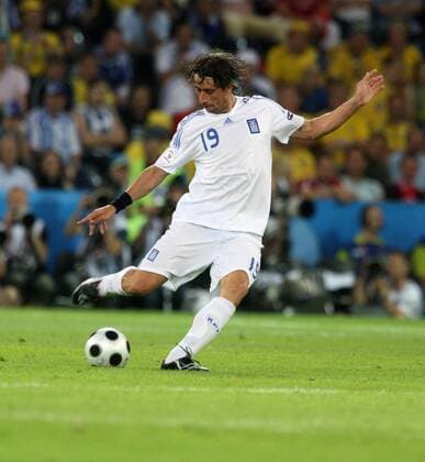 Paraskevas Antzas (Griechenland) Fußball EM Herren EURO 2008, Länderspiel, Nationalteam, Nationaltrikot Einzelbild Salzburg Dynamik, Fußball EM Herren EURO 2008, Länderspiel, Nationalteam, Nationaltrikot Einzelbild Salzburg Dynamik,