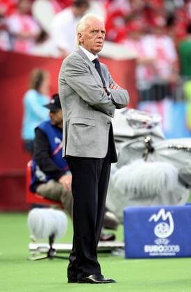 Nationaltrainer Leo Beenhakker (Polen) -  (080612IDE078) Fußball EM Herren EURO 2008, Länderspiel, Nationalmannschaft, Einzelbild Wien