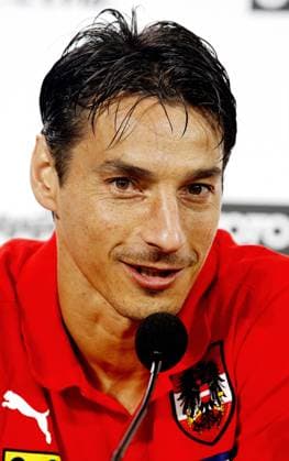 Ivica Vastic (Österreich) - Pressekonferenz -  Fußball EM Herren Euro 2008, Nationalteam, Österreich, Pressetermin, Porträt Stegersbach