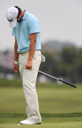 Adam Scott (Australien) enttäuscht -  (SAN20080613387) Golf Herren US Open 2008, PGA Tour Einzelbild Torrey Pines San Diego Enttäuschung,