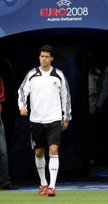 Michael Ballack (Deutschland) -  Fußball EM Herren Euro 2008, Training, Nationalteam, Einzelbild Wien