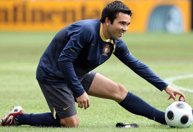 Deco (Portugal) -  Fußball EM Herren Euro 2008, Nationalmannschaft, Training Einzelbild Basel