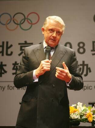 IOC Mitglied Hein Verbruggen (Niederlande) anlässlich eines Vertragsabschlusses zu den Übertragungsrechten für die olympischen Spiele 2008 -  (cfp390940932) OS Sommer Herren Olympische Sommerspiele Peking 2008, Spiele, Vorschau 2007, Einzelbild Peking