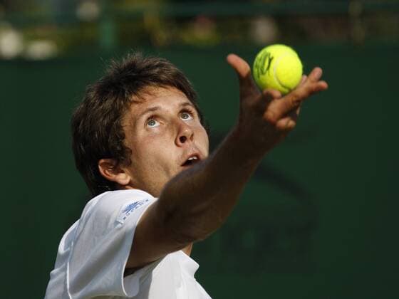 Simon Stadler (Deutschland) Tennis Herren All England Championships 2008, Grand Slam, ATP Tour Einzelbild Wimbledon London Konzentration,