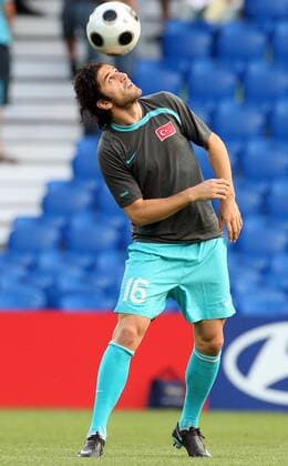 Ugur Boral (Türkei) -  Fußball EM Herren Euro 2008, Nationalteam, Training Einzelbild Basel