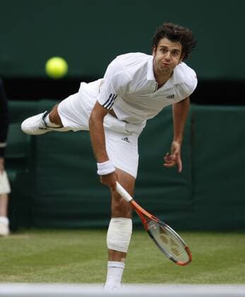 Mario Ancic (Kroatien) Tennis Herren All England Championships 2008, Grand Slam, ATP Tour Einzelbild Wimbledon London