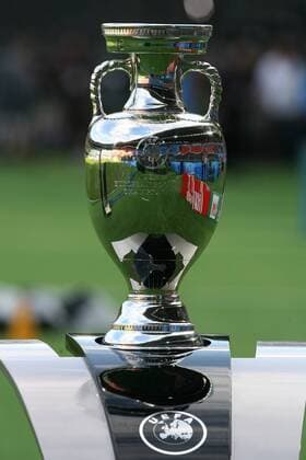 Coupe Henri Delaunay Fußball EM Herren Euro 2008, Länderspiel, Finale, Fotoshooting Einzelbild Wien