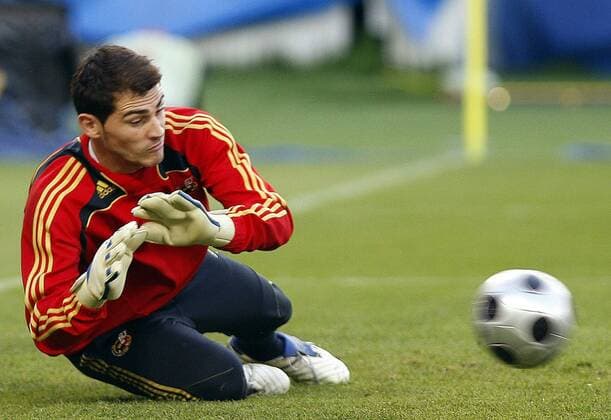 Torwart Iker Casillas (Spanien) -  - NOxONLINExUSE Fußball EM Herren Euro 2008, Training, Nationalteam Einzelbild Wien Dynamik,