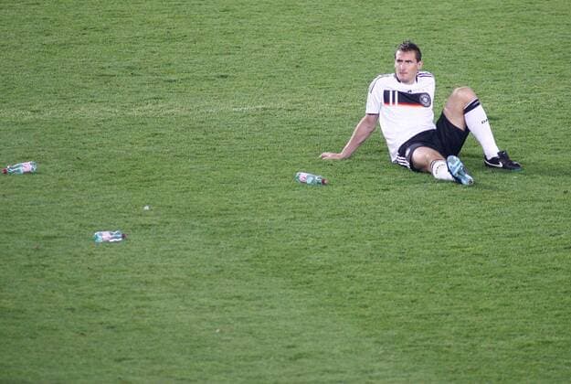 Miroslav Klose (Deutschland) enttäuscht -  Fußball EM Herren EURO 2008, Finale, Nationalteam, Vdig Einzelbild Wien